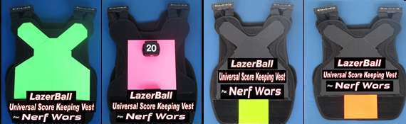 Nerf Score Keeping Vests in Colors